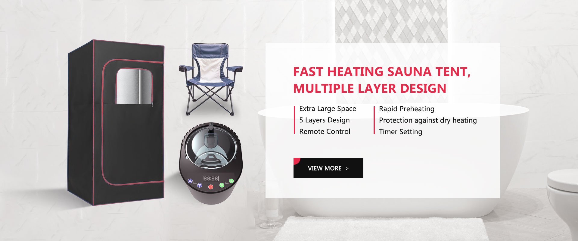Hızlı ısıtma sauna çadırı, çoklu katman tasarımı