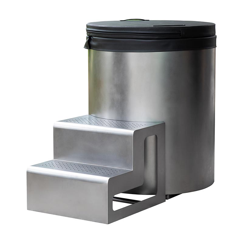 Tam 304 Paslanmaz Çelik Yuvarlak Soğuk Dalma Küveti